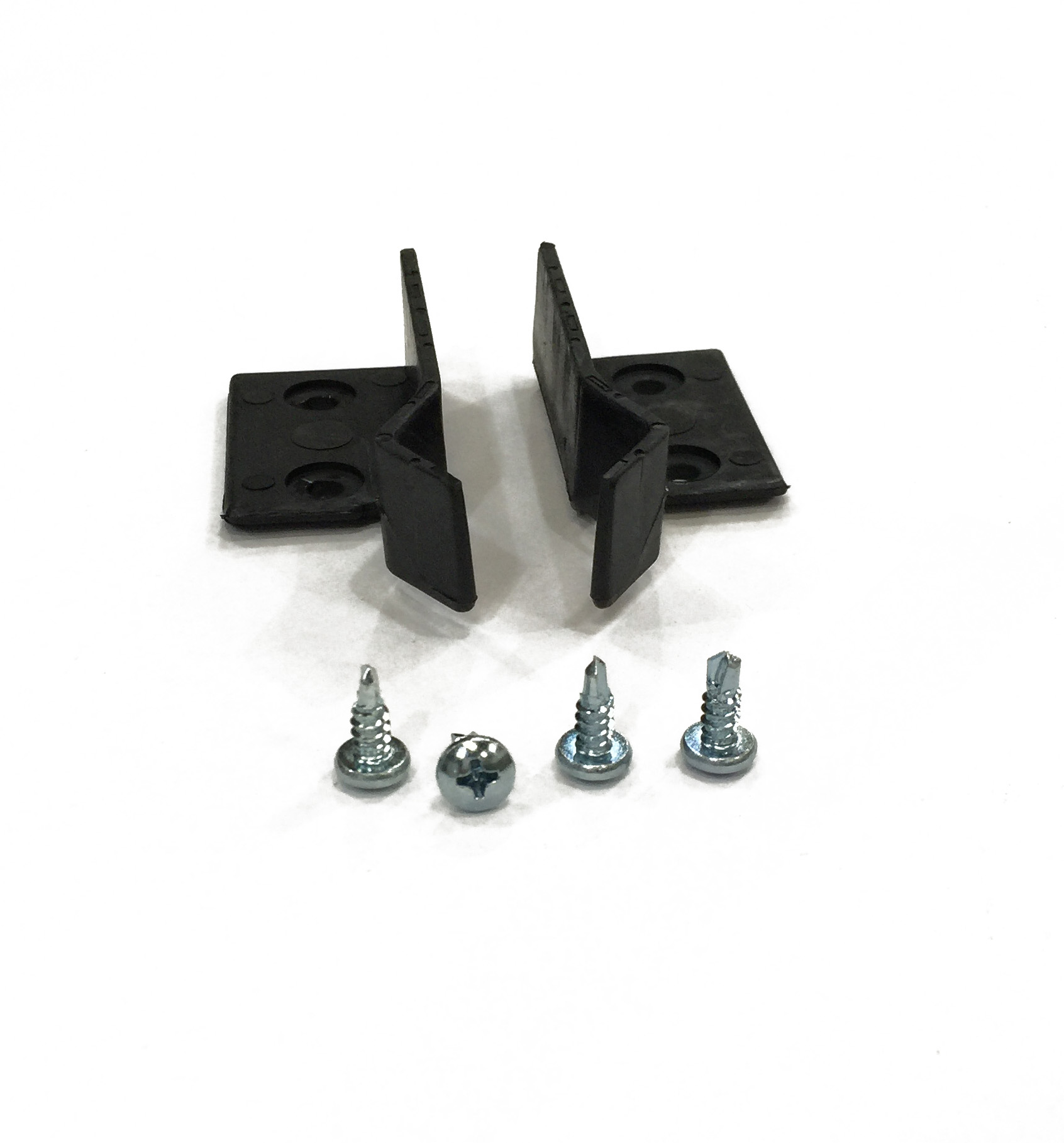 G2100S Black Plastic Door Stops pair