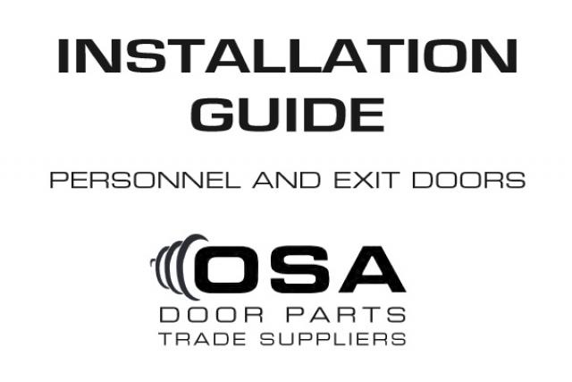 section steel doors sets assembly guide